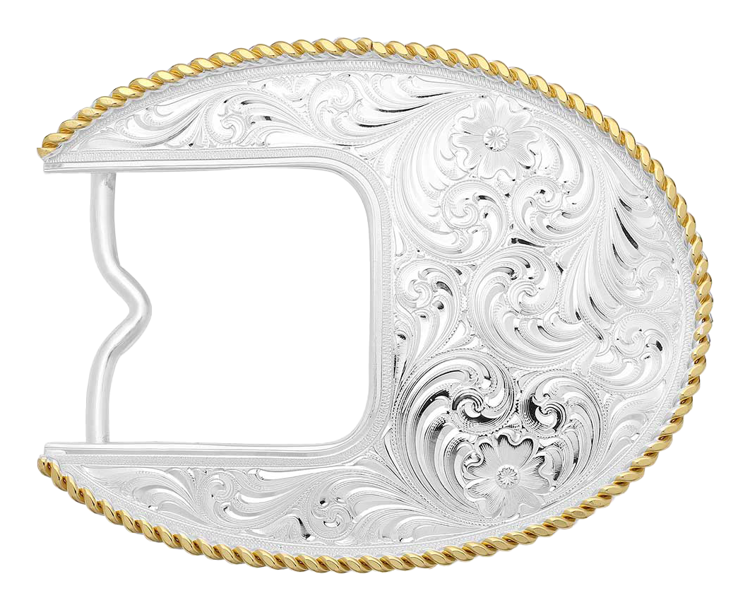 Montana Silversmiths Elevated Classic Oval Belt Buckle