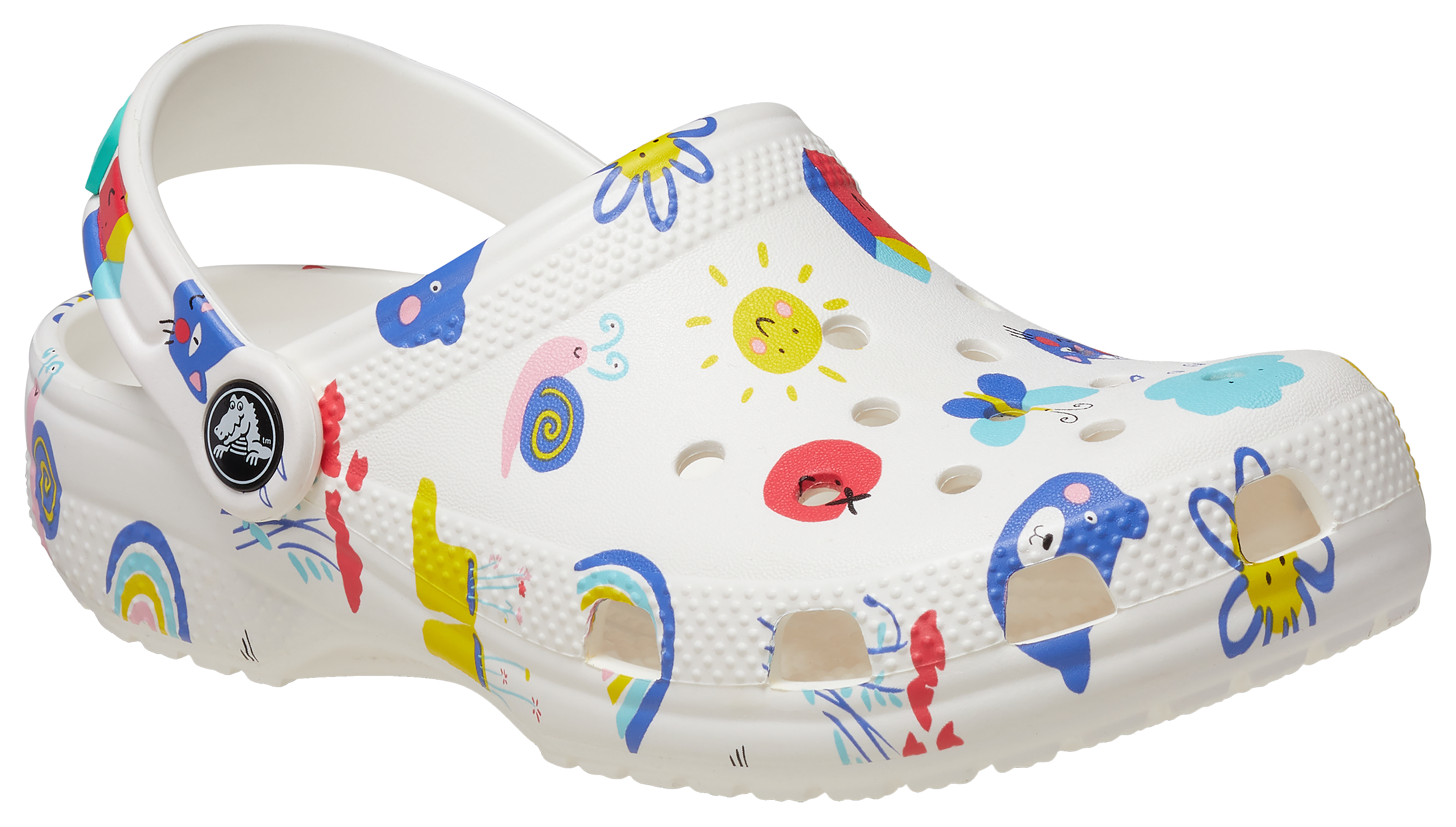 CROCS Classic Doodle Print Clogs for Toddlers