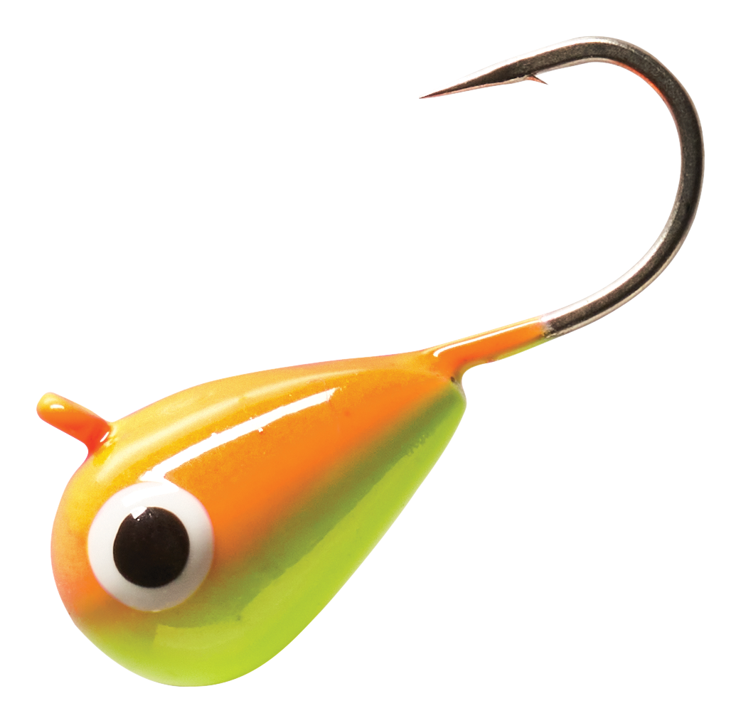 Image of Bass Pro Shops 2-Pack Tungsten Ice Jig - Orange Yellow - #12 1/16 oz.