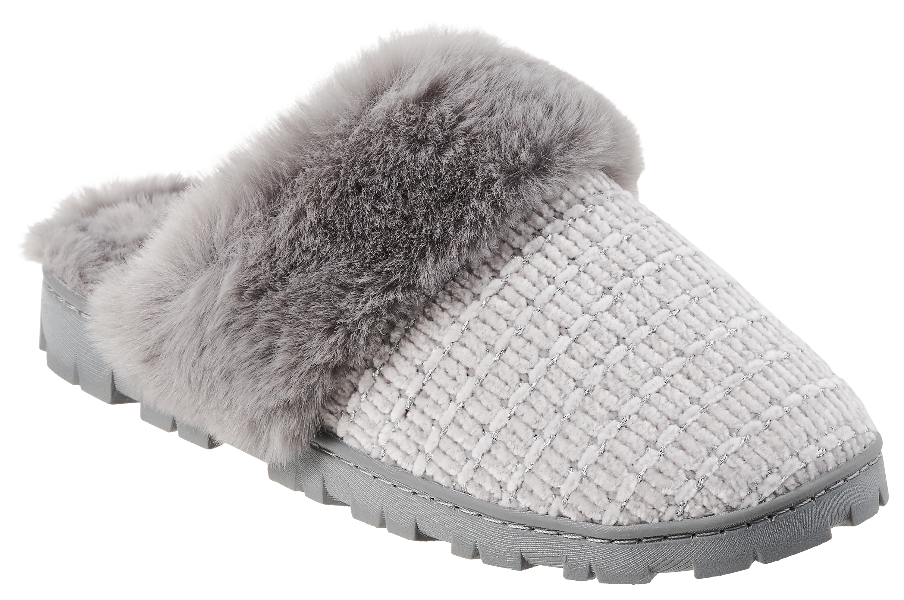 Image of Natural Reflections Laney Scuff Slippers - Grey