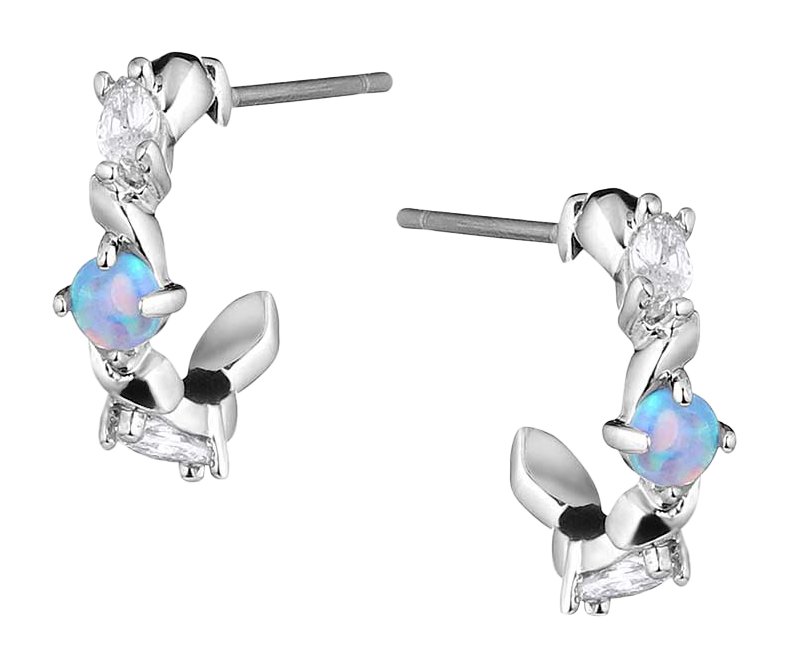 Image of Montana Silversmiths River Bend Opal Crystal Earrings