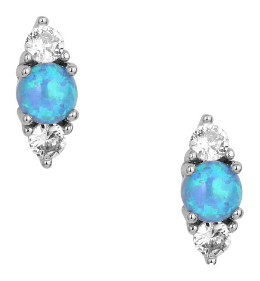 Image of Montana Silversmiths Delicate Moonlight Crystal Opal Earrings