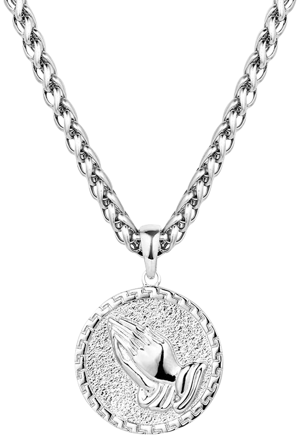 Image of Montana Silversmiths Praying Hands Pendant Necklace