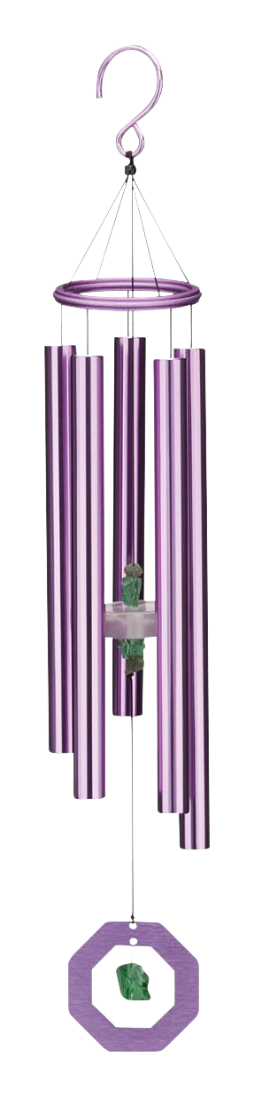 Regal Art & Gift Zen Crystal Wind Chime - Rose