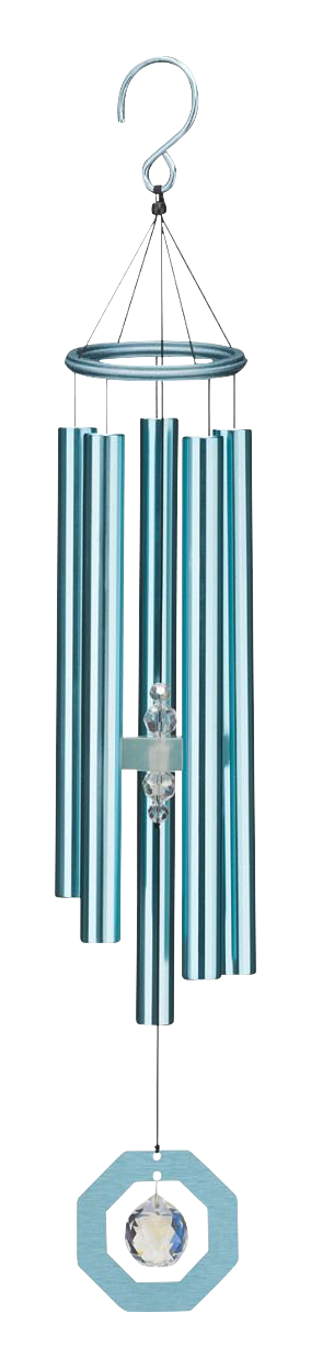 Regal Art & Gift Zen Crystal Wind Chime - Blue