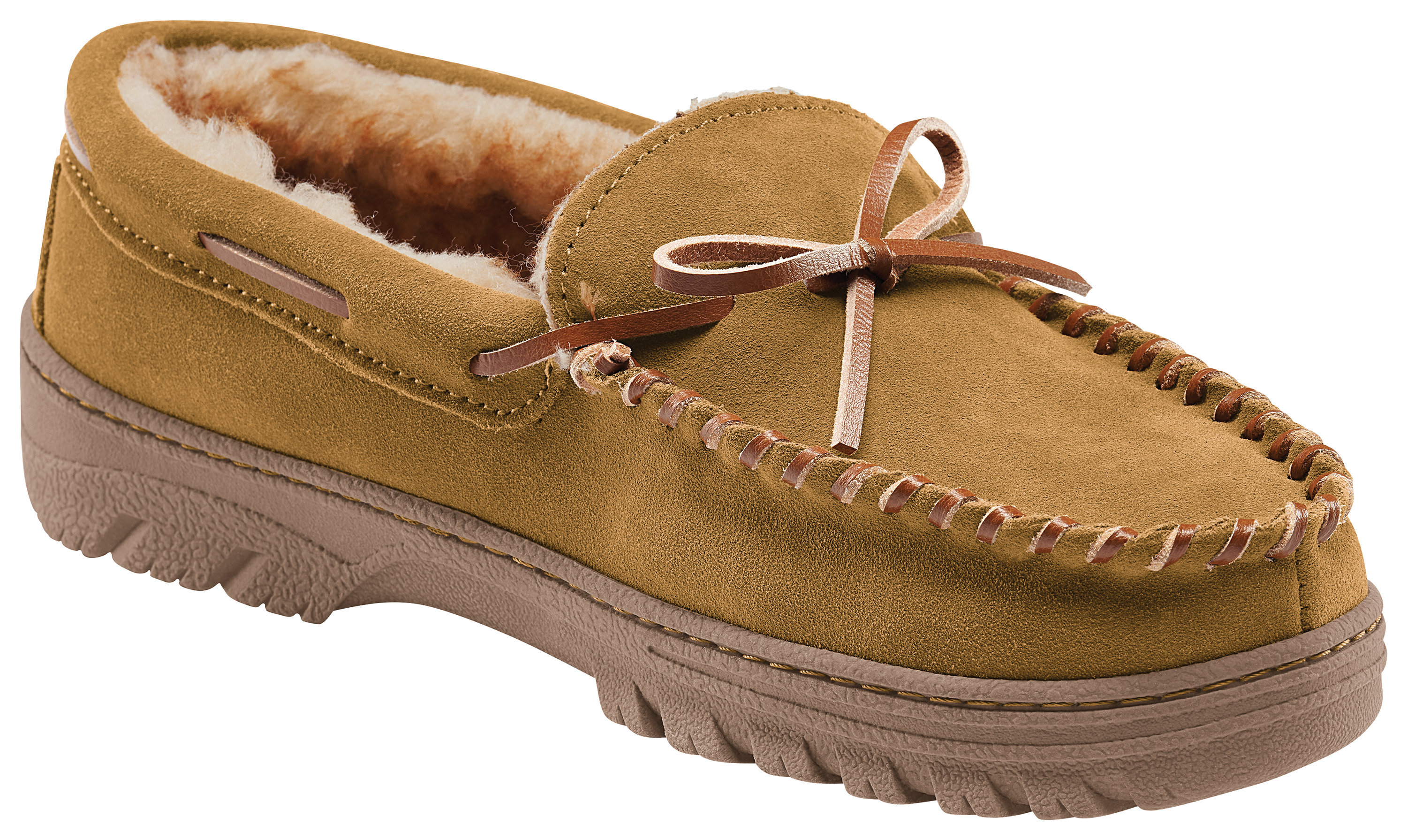 RedHead RedHead Suede Moc II Slippers for Men - Cinnamon - $24.97 at Bass Pro Shops