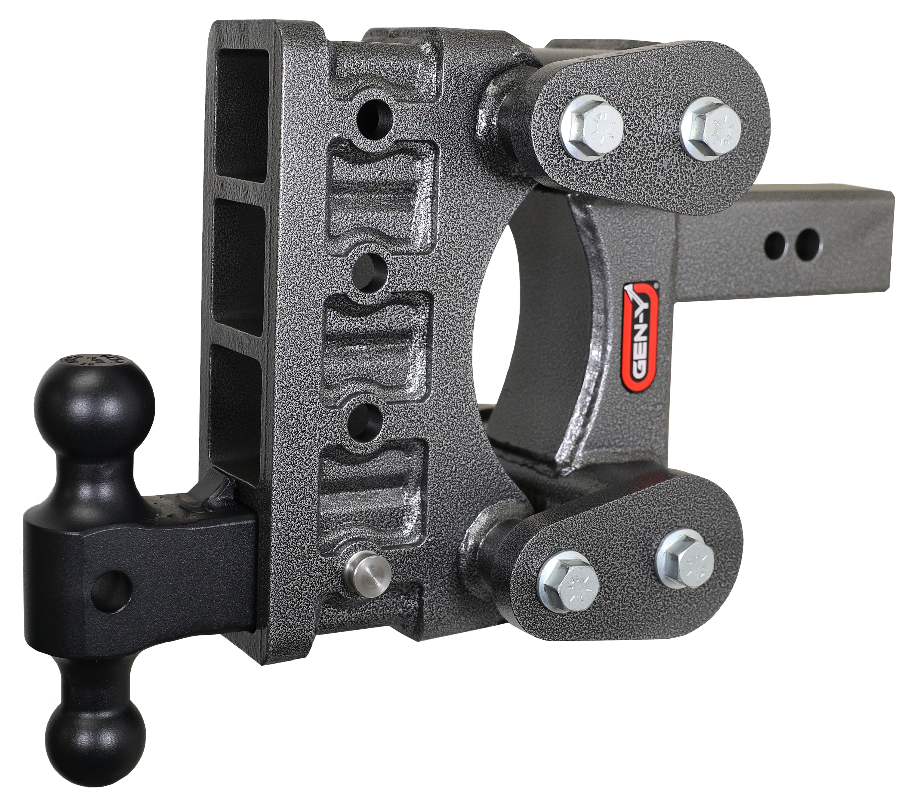 Image of "GEN-Y HITCH The Boss Torsion-Flex 32K Drop Hitch with Dual-Ball Mount - 2.5"" Shank, 6"" Drop"