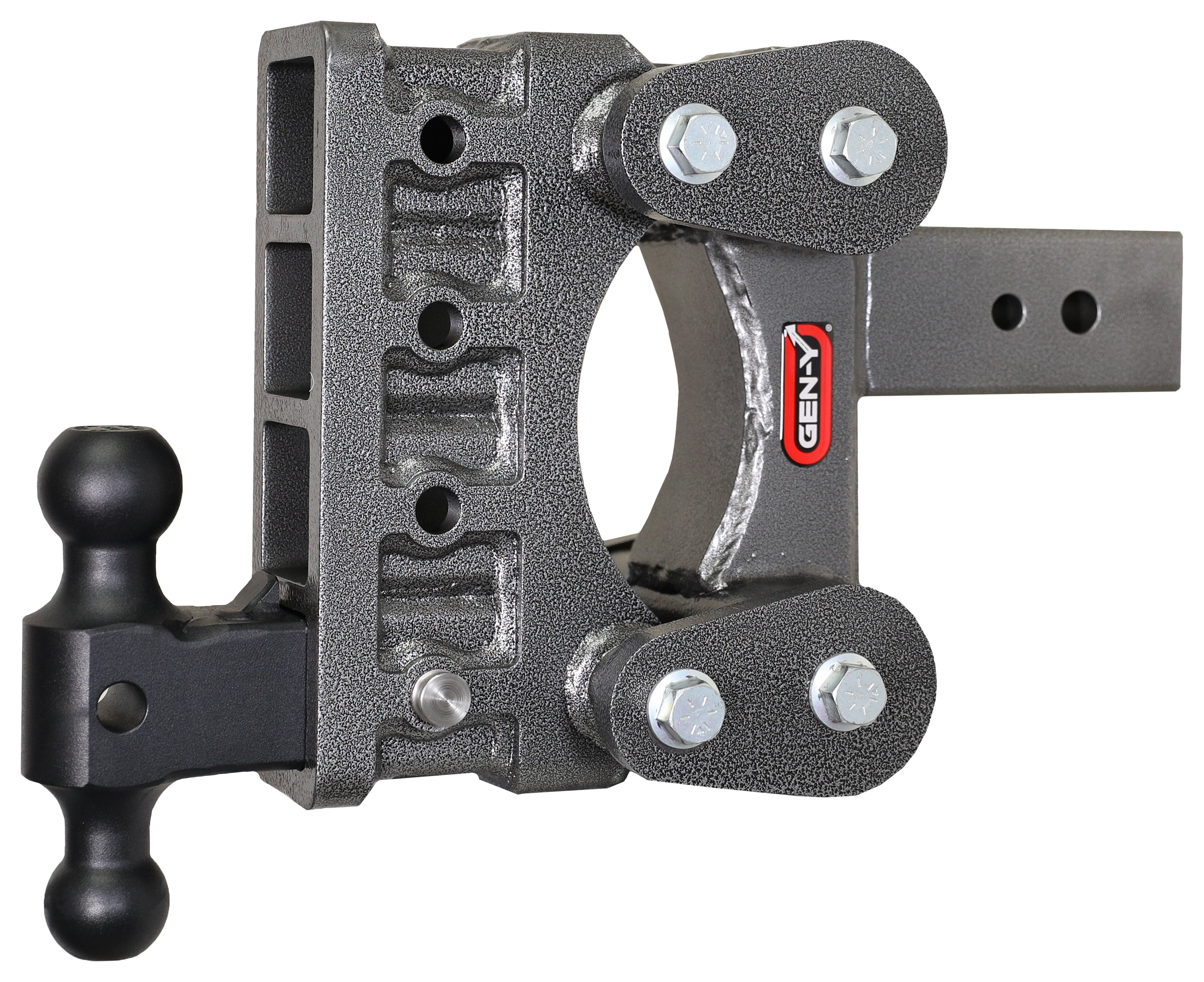 Image of "GEN-Y HITCH The Boss Torsion-Flex 32K Drop Hitch with Dual-Ball Mount - 3"" Shank, 6"" Drop"