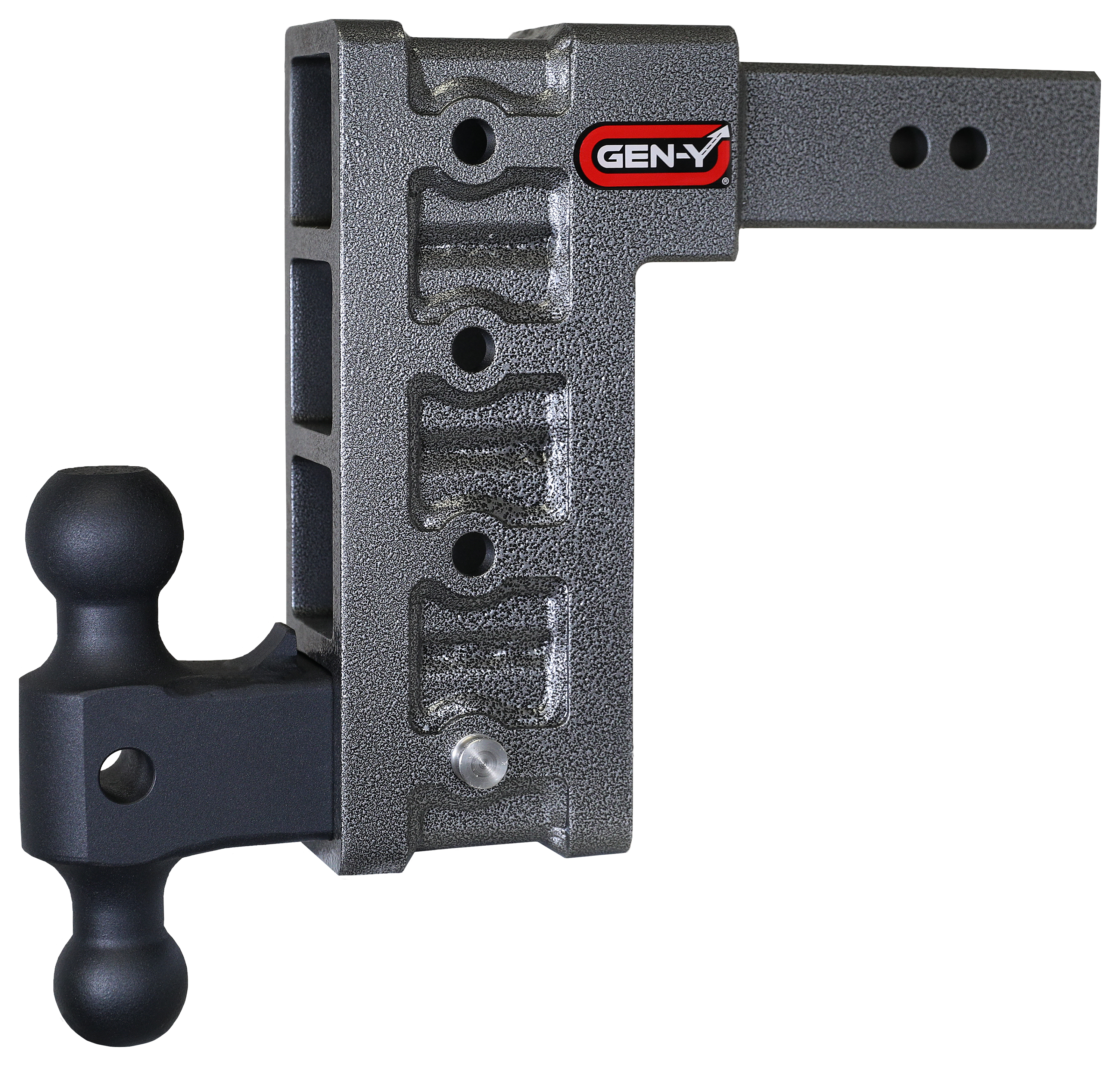 Image of "GEN-Y HITCH MEGA-DUTY 2.5'' Shank 21K Drop Hitch with Dual-Ball Mount - 2.5"" Shank, 9"" Drop"