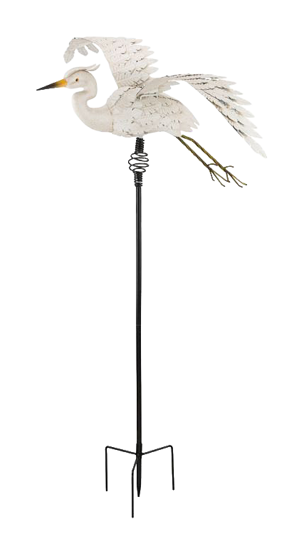 Image of Regal Art & Gift Egret Bouncie Yard Stake