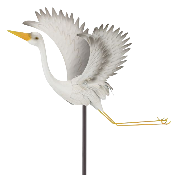 Image of Regal Art & Gift Egret Jiggly Yard Stake