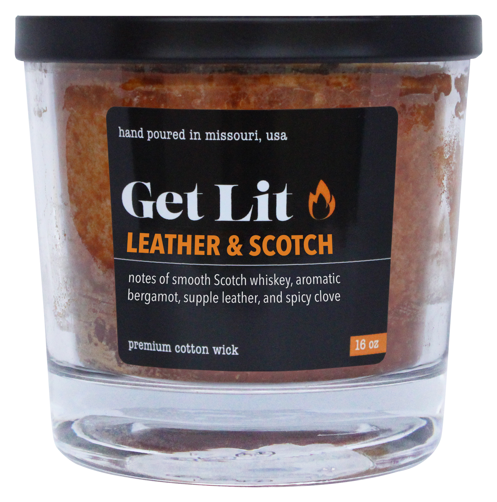 MCCALL'S Candles Get Lit Leather and Scotch Candle