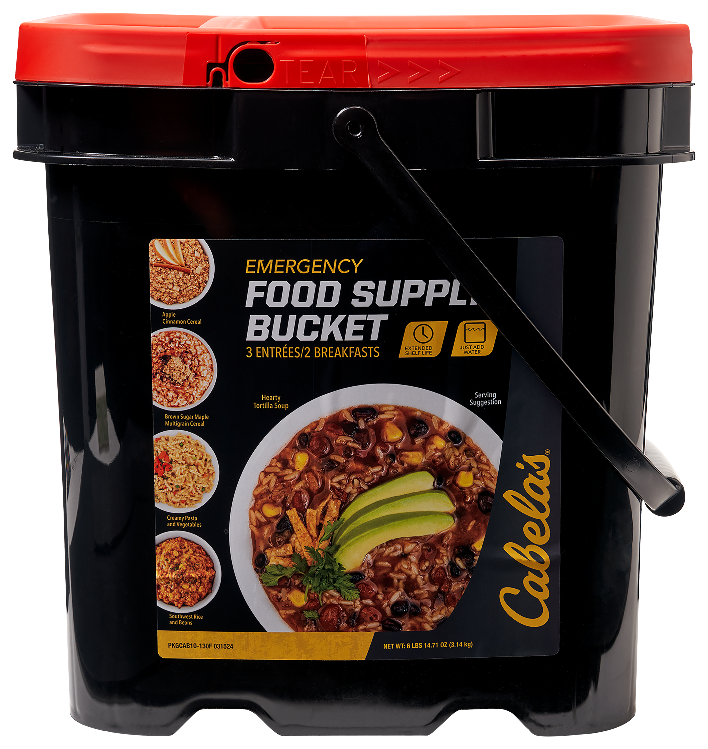 Cabela&#039;s Emergency 60-Serving Food Supply Bucket