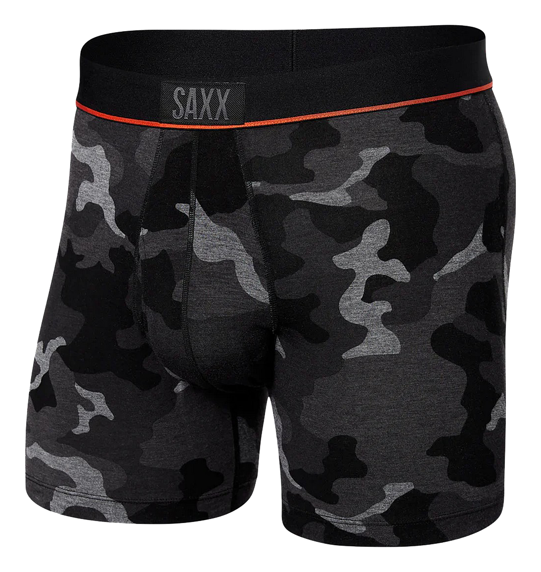 Image of Saxx Ultra Breathable Boxer Briefs for Men - Supersize Camo Black