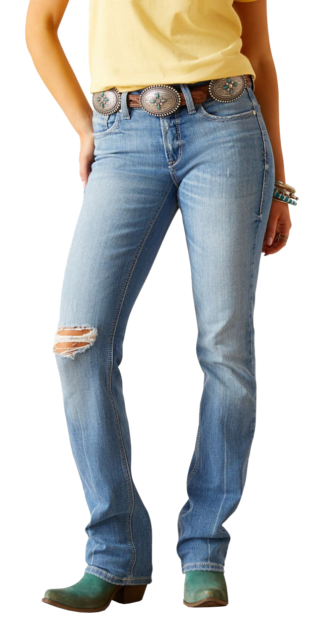 Ariat Nika Straight-Leg Jeans for Ladies - Newport - 28 - Long