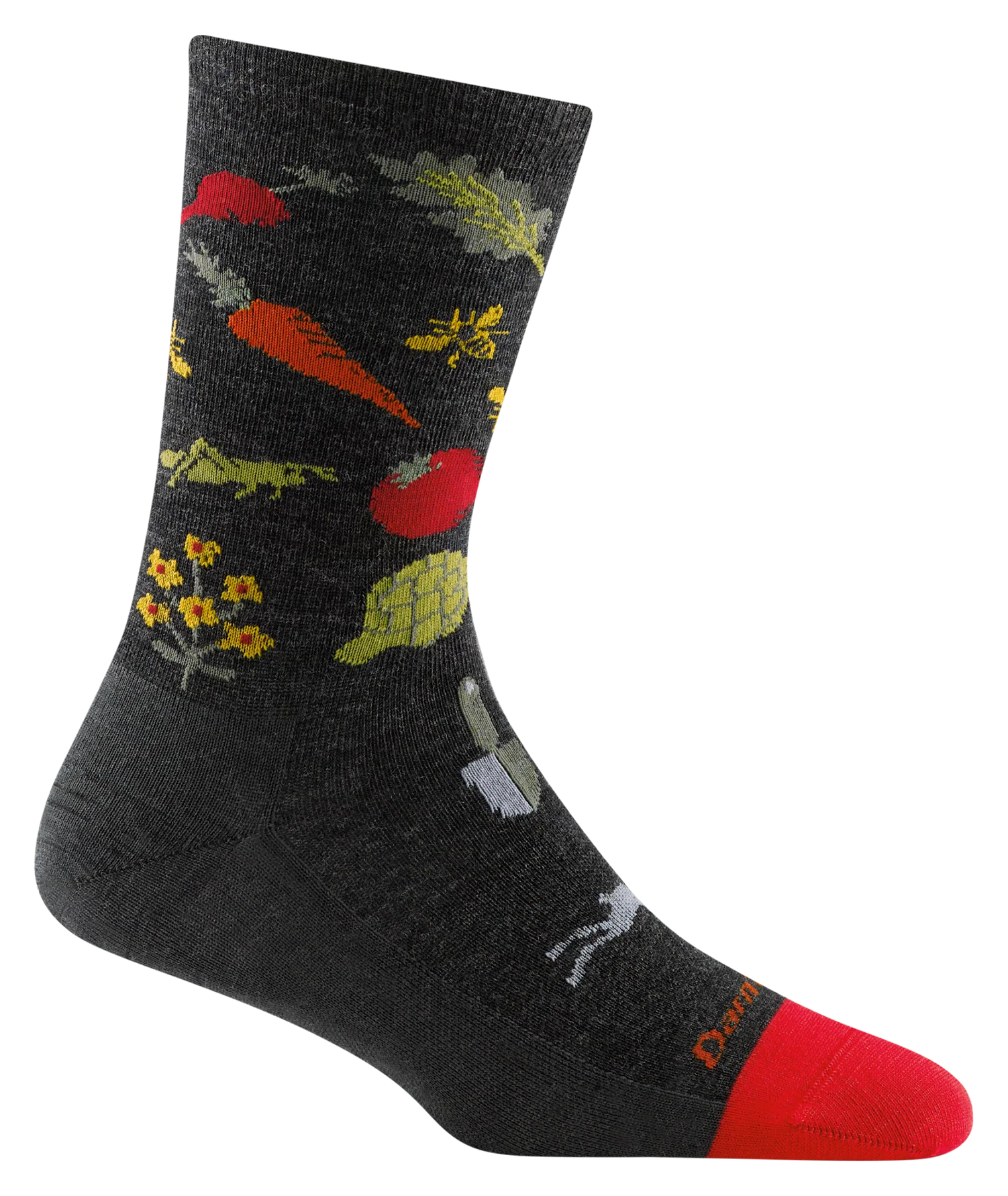 Image of Darn Tough Farmer's Market Crew Lightweight Lifestyle Socks - Charcoal - S