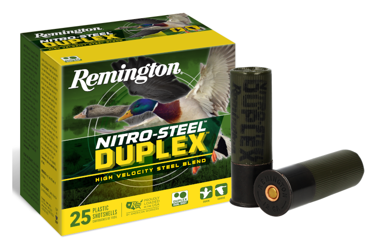 Image of "Remington Nitro-Steel Duplex High Velocity Steel Blend Shotshells - 12 Gauge - BB/#4 - 3"" - 25 Rounds"