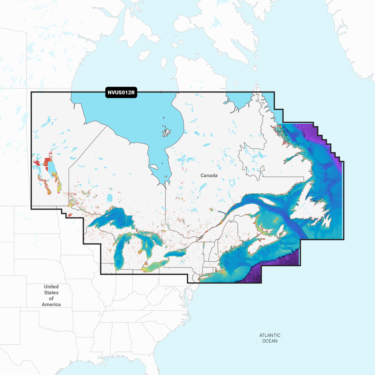 Image of Garmin Navionics Vision+ Cartography Chart Card - GNV+ Canada East & Great Lakes
