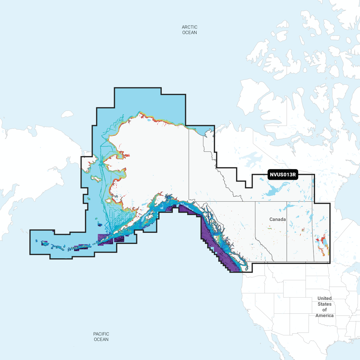 Image of Garmin Navionics Vision+ Cartography Chart Card - GNV+ Canada West & Alaska