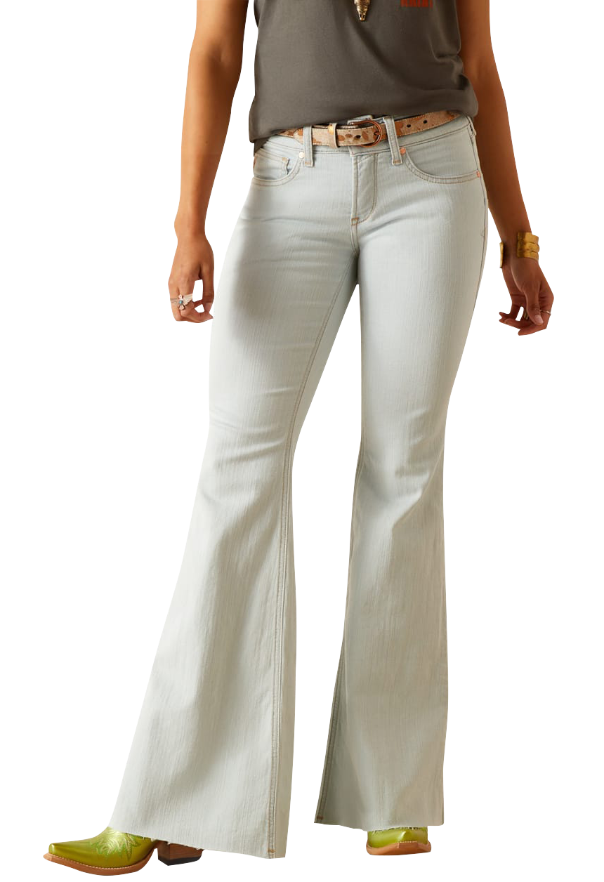 Ariat Ophelia Flare Jeans for Ladies - Ice - 29 - Short