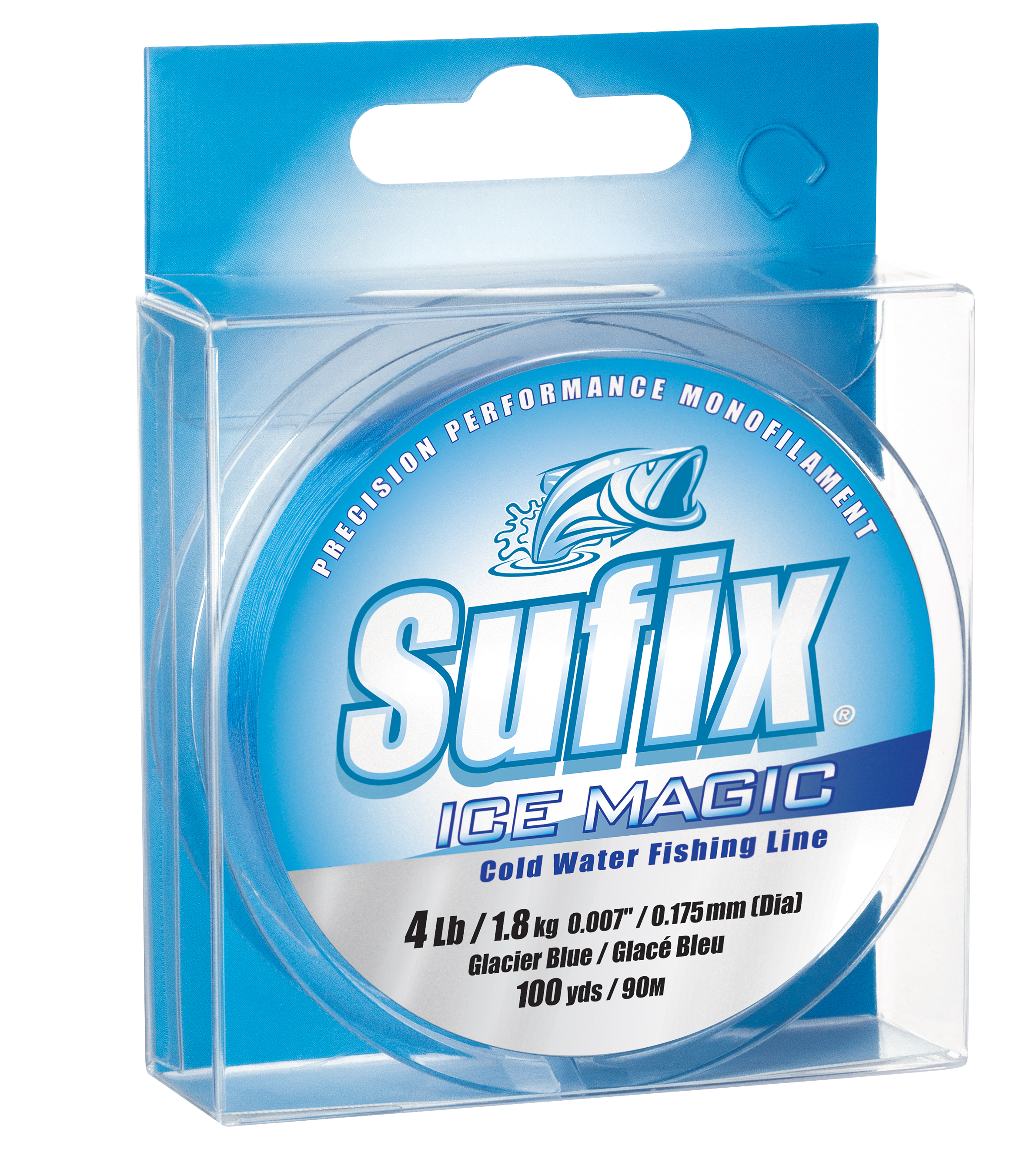 Image of Sufix Ice Magic Cold Water Monofilament Fishing Line - Glacier Blue - 3 lb. - 100 Yards