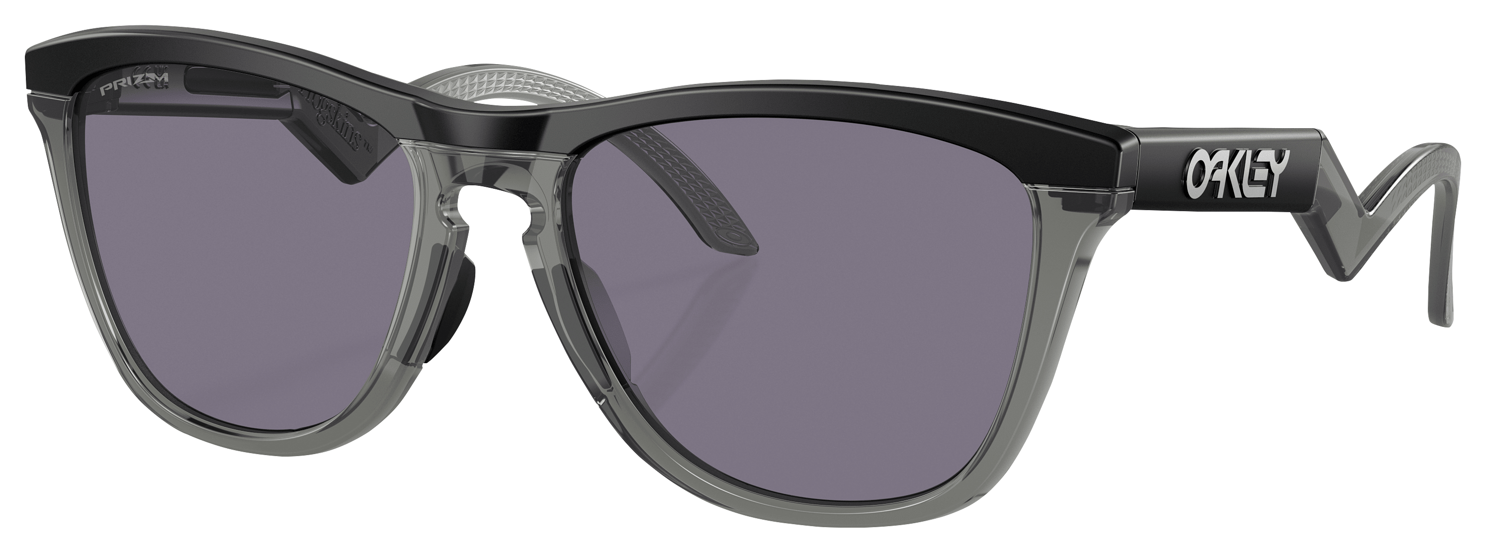 Image of Oakley Frogskins Hybrid OO9289 Prizm Grey Mirror Sunglasses - Matte Black/Prizm Gray Mirror - Medium