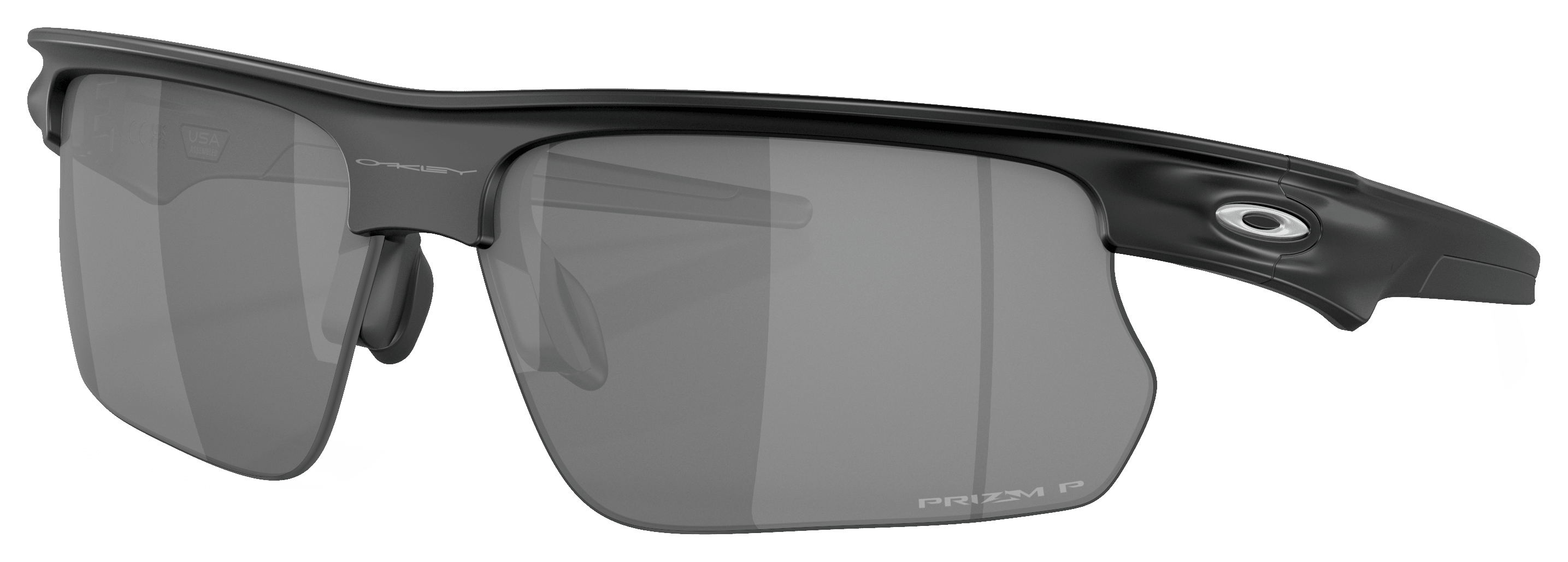 Image of Oakley BiSphaera OO9400 Prizm Grey Polarized Sunglasses - Matte Black/Prizm Black- Large