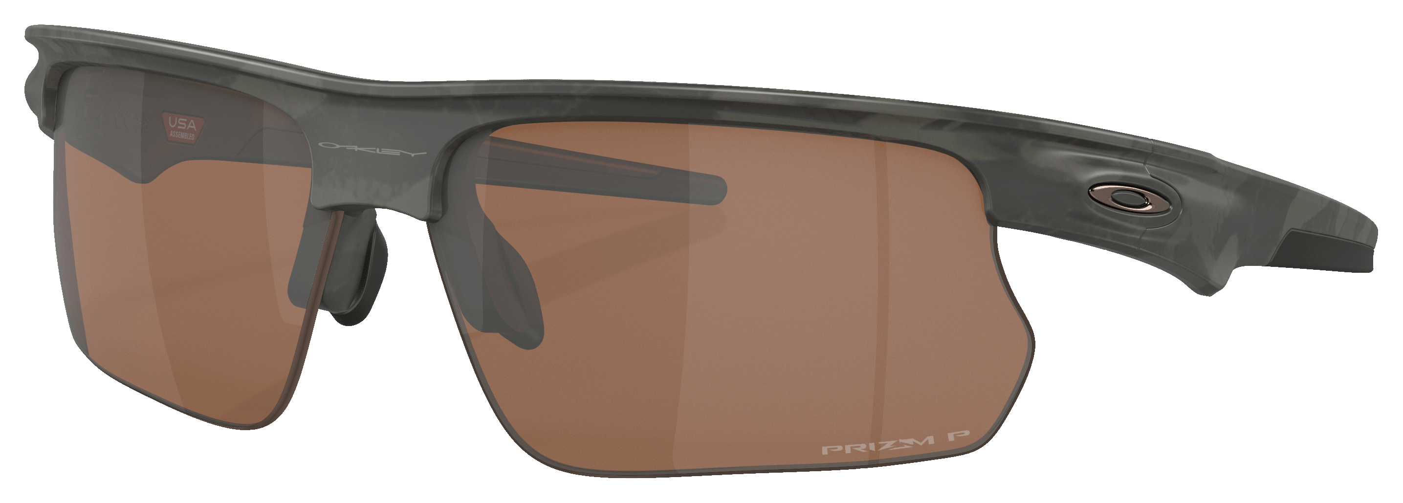 Image of Oakley BiSphaera OO9400 Prizm Bronze Polarized Sunglasses - Matte Olive Shadow Camo/Prizm Tungsten - Large