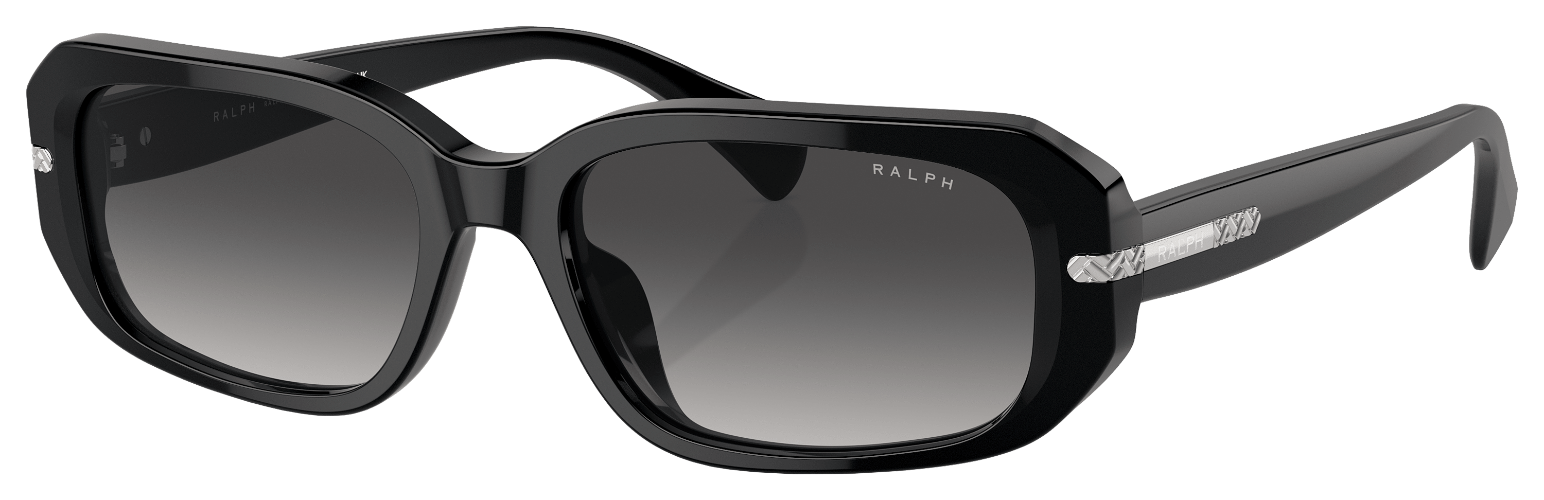 Image of Ralph RA5311U Sunglasses for Ladies - Shiny Black/Gray Gradient - Small