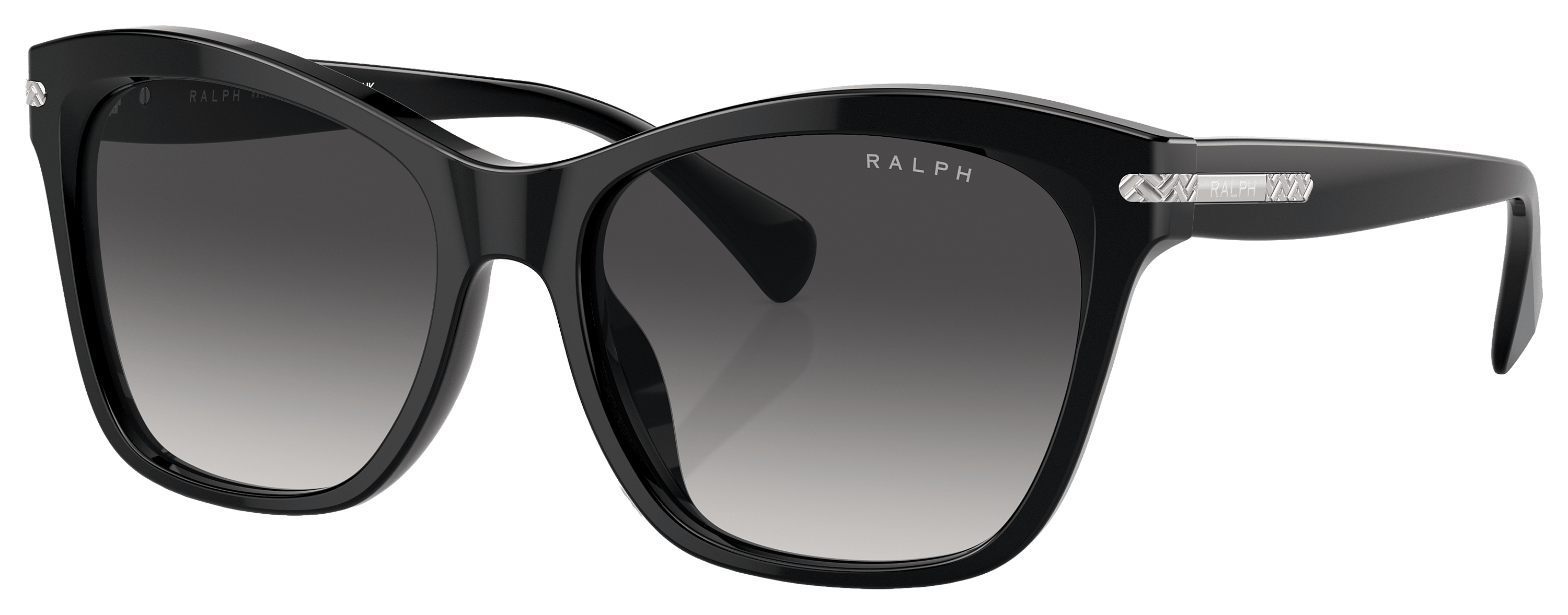 Image of Ralph RA5310U Sunglasses for Ladies - Shiny Black/Gray Gradient - Medium