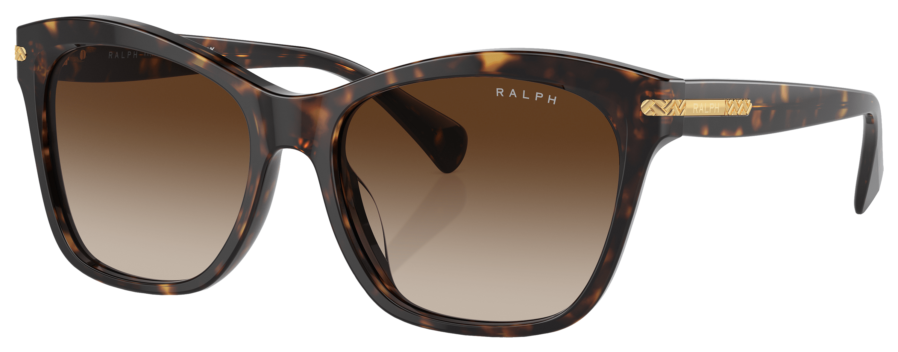 Image of Ralph RA5310U Sunglasses for Ladies - Shiny Dark Havana/Brown Gradient - Medium