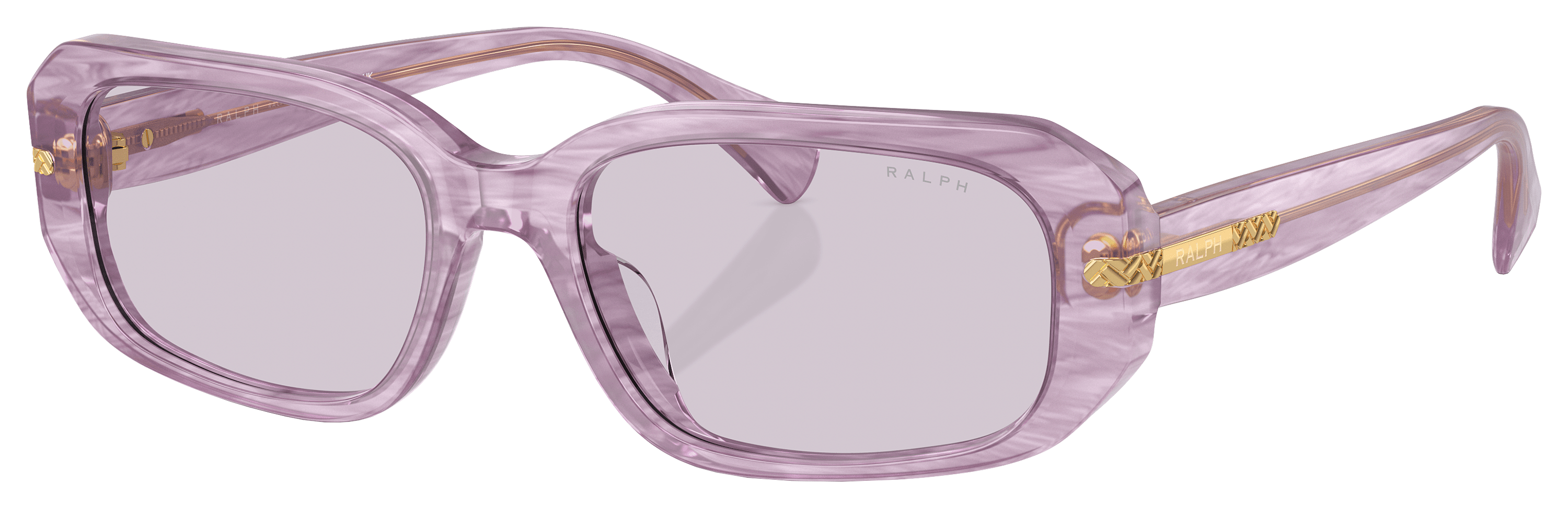 Image of Ralph RA5311U Sunglasses for Ladies - Shiny Striped Lilac/Violet - Small