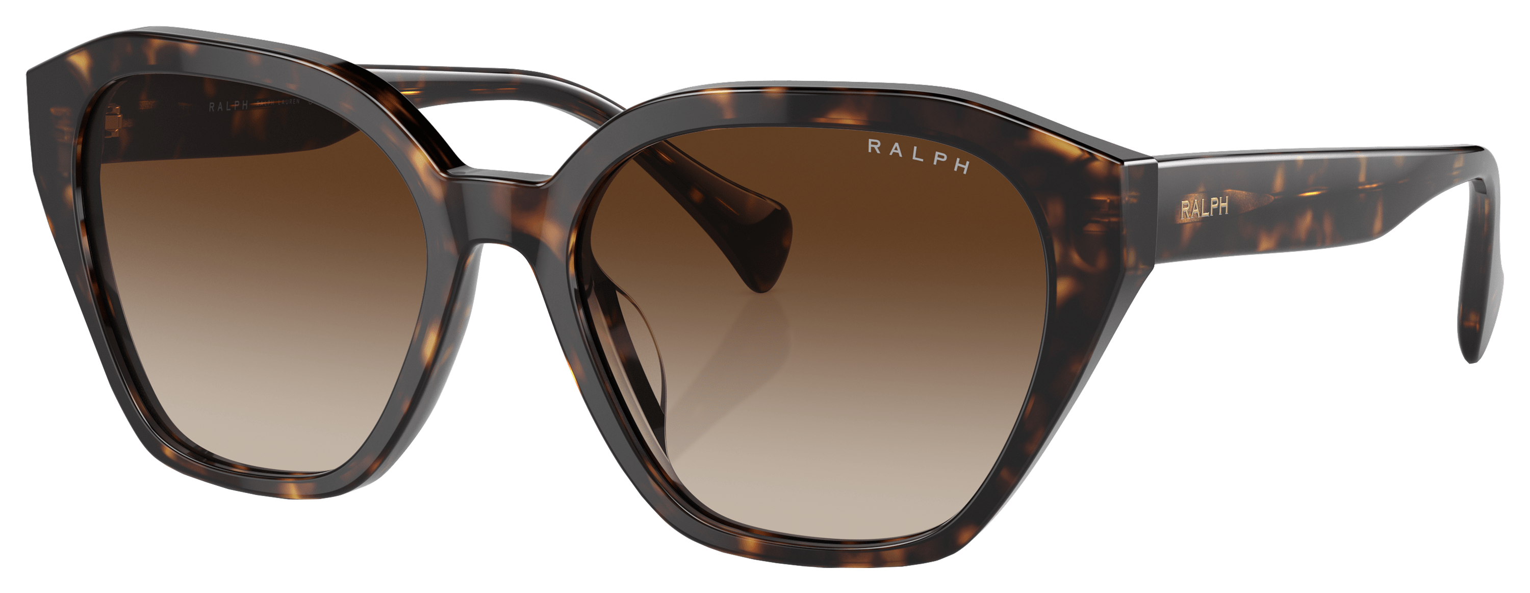 Image of Ralph RA5315U Sunglasses for Ladies - Shiny Dark Havana/Brown Gradient - Medium