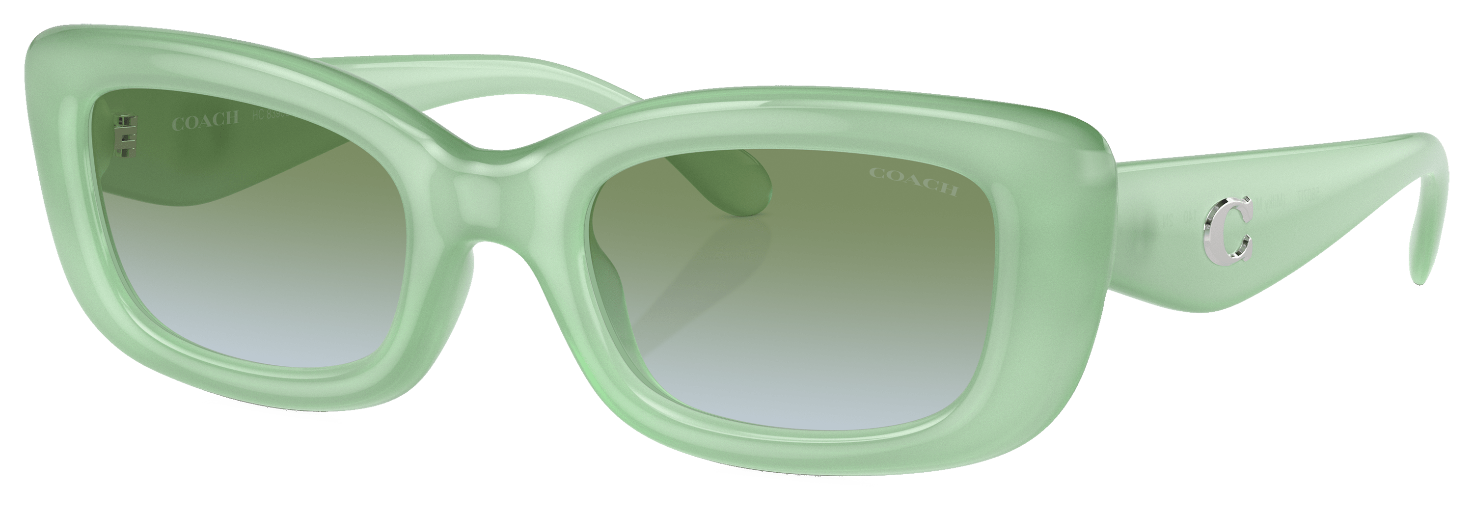 Image of Coach HC8390U Sunglasses for Ladies - Milky Mint - Green/Blue Gradient