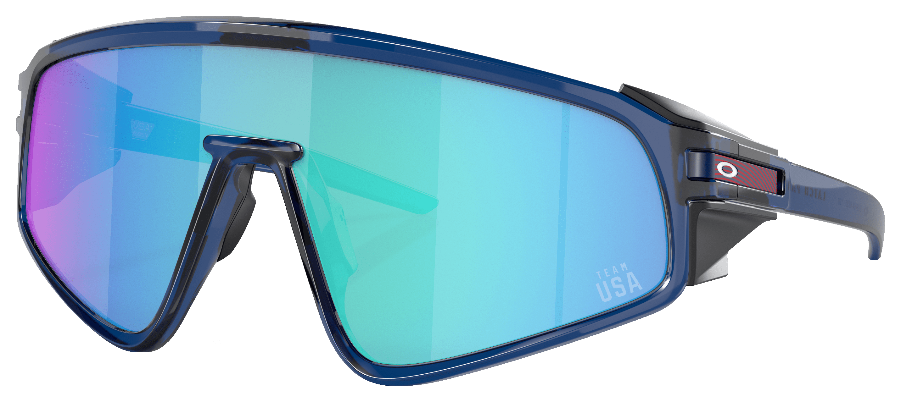 Image of Oakley Latch Panel Team USA OO9404 Prizm Grey Mirror Sunglasses