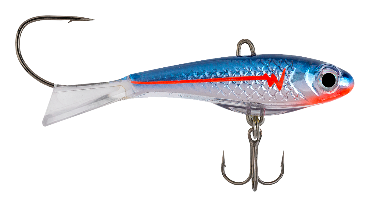 Image of "Northland Fishing Tackle Pitchin Puppet - Blue Racecar - 2-3/8"" - 5/8 oz."