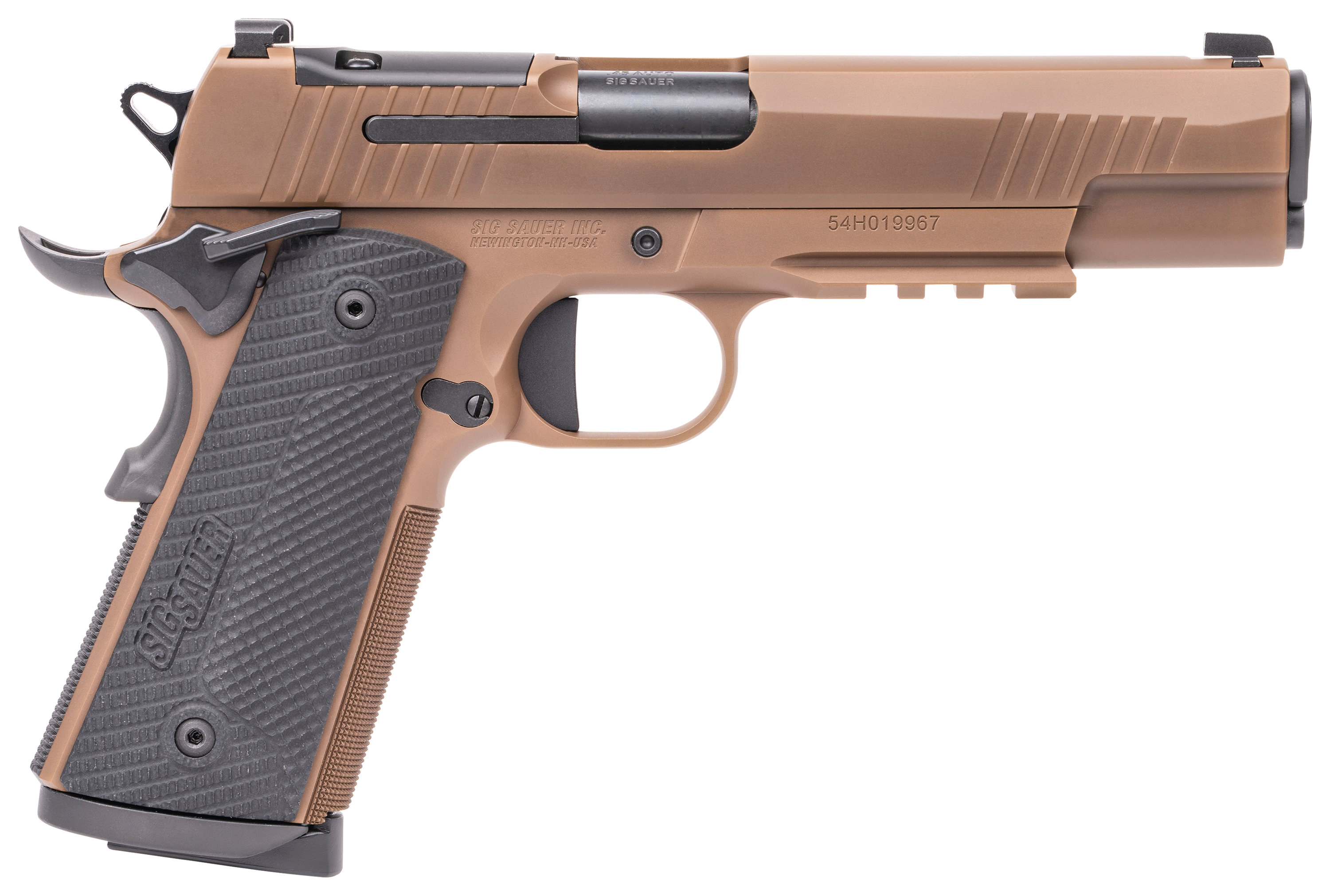 Sig Sauer 1911X FullSize SingleAction Pistol  45 ACP  Coyote Tan PVD  Coyote