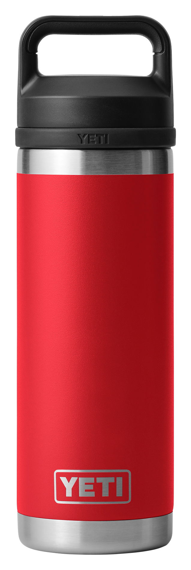 Image of YETI Rambler Bottle with Chug Cap - Rescue Red - 18 oz.