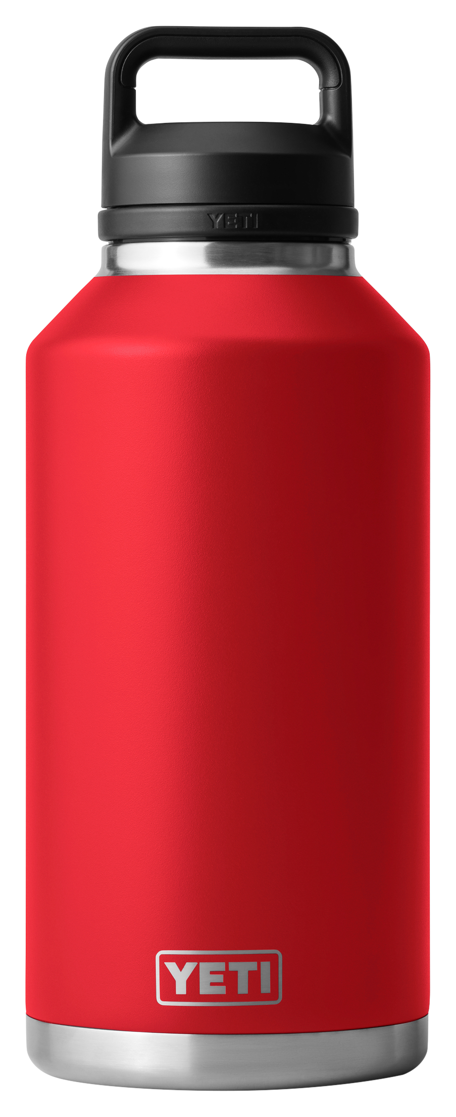 Image of YETI Rambler Bottle with Chug Cap - Rescue Red - 64 oz.