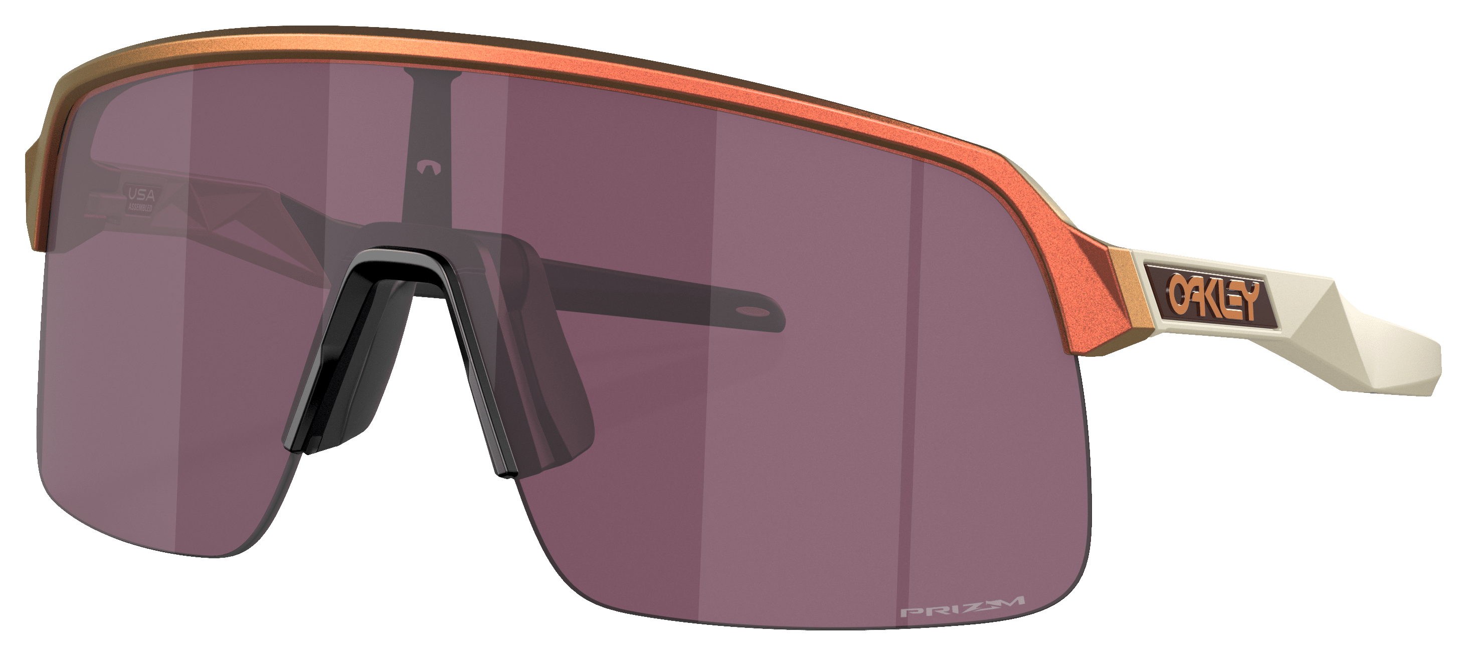 Image of Oakley Sutro Lite OO9463 Prizm Road Mirror Sunglasses - Matte Red Gold Colorshift/Prizm Road Black Mirror - Medium