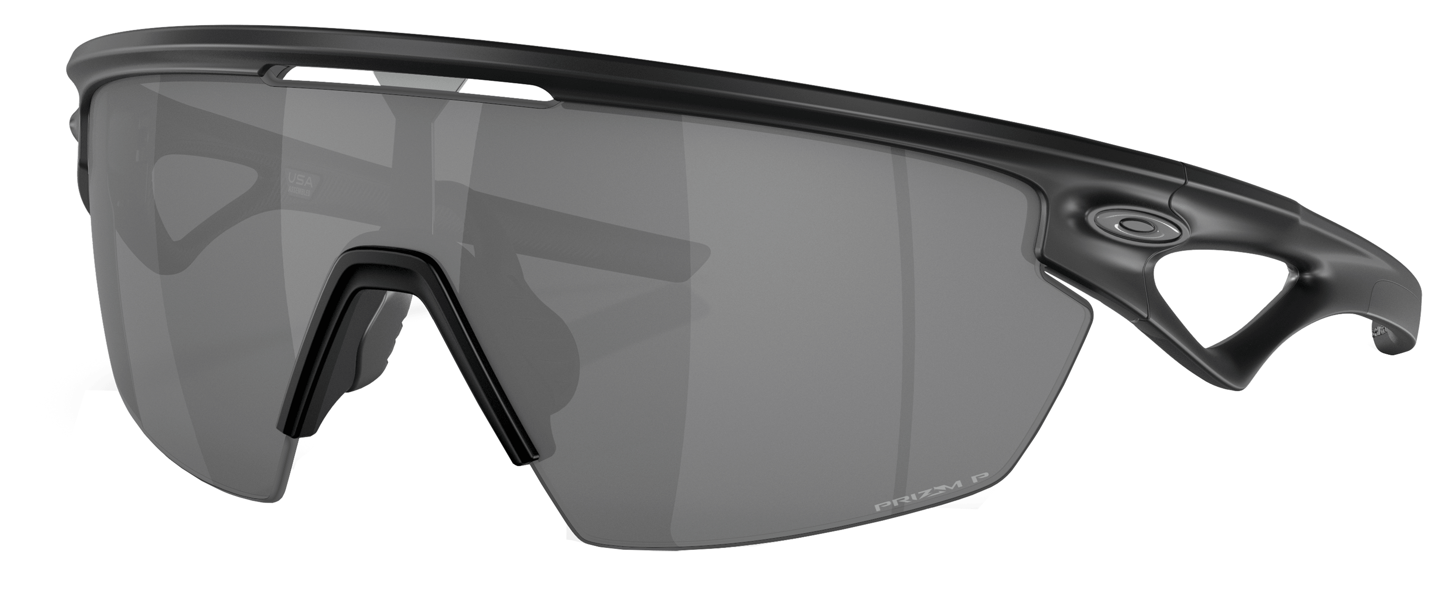 Image of Oakley Sphaera OO9403 Prizm Grey Polarized Sunglasses - Matte Black/Prizm Black - Large