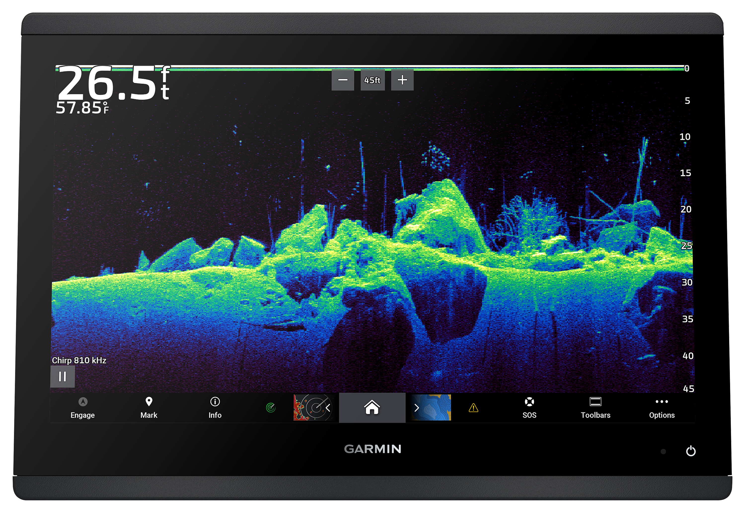 Garmin GPSMAP 1643xsv 16" Chartplotter with Sonar and Garmin Navionics+ Mapping