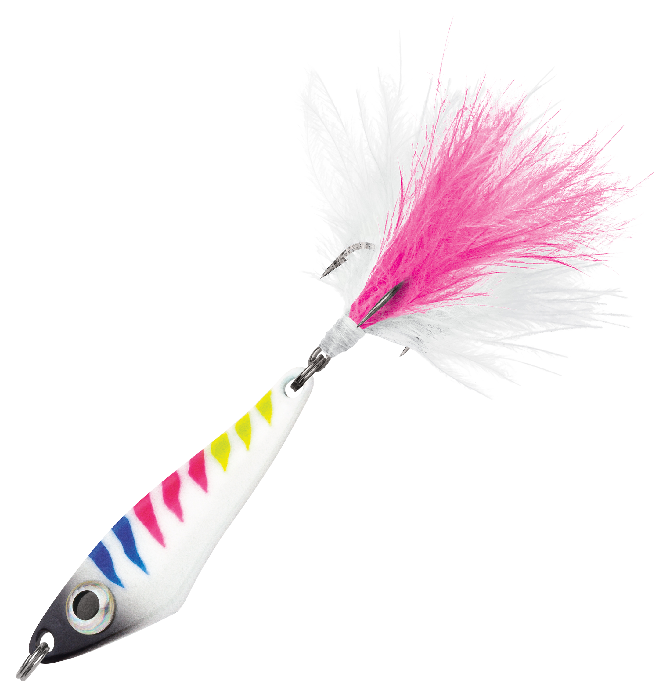 Image of "VMC Hatchet Ice Spoon - Glow Black Wonderbread - 1-1/4"", 1/16 oz."