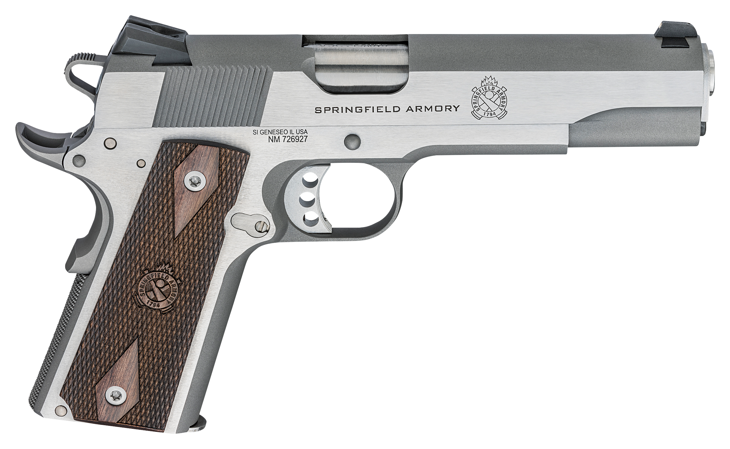 Image of Springfield Armory 1911 Garrison Semi-Auto Pistol - .45 ACP - Stainless Steel - 7 + 1