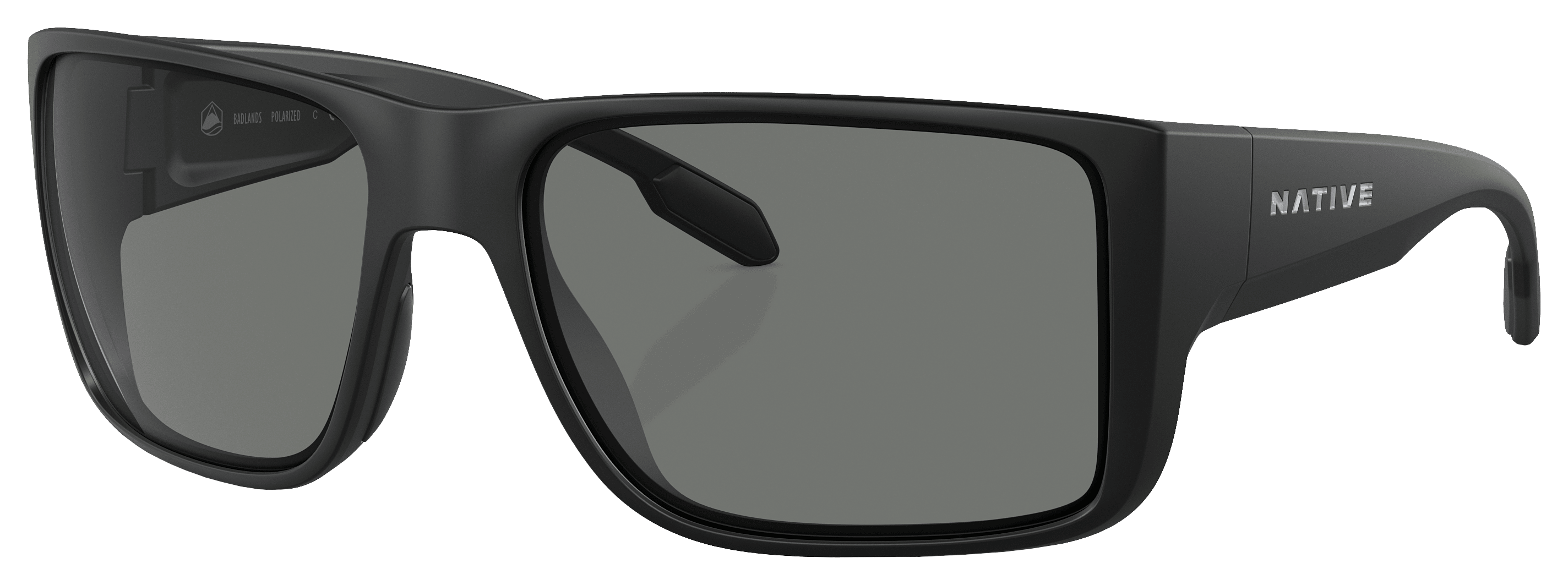 Image of Native Eyewear Badlands XD9045 Polarized Sunglasses - Matte Black/Gray - Medium