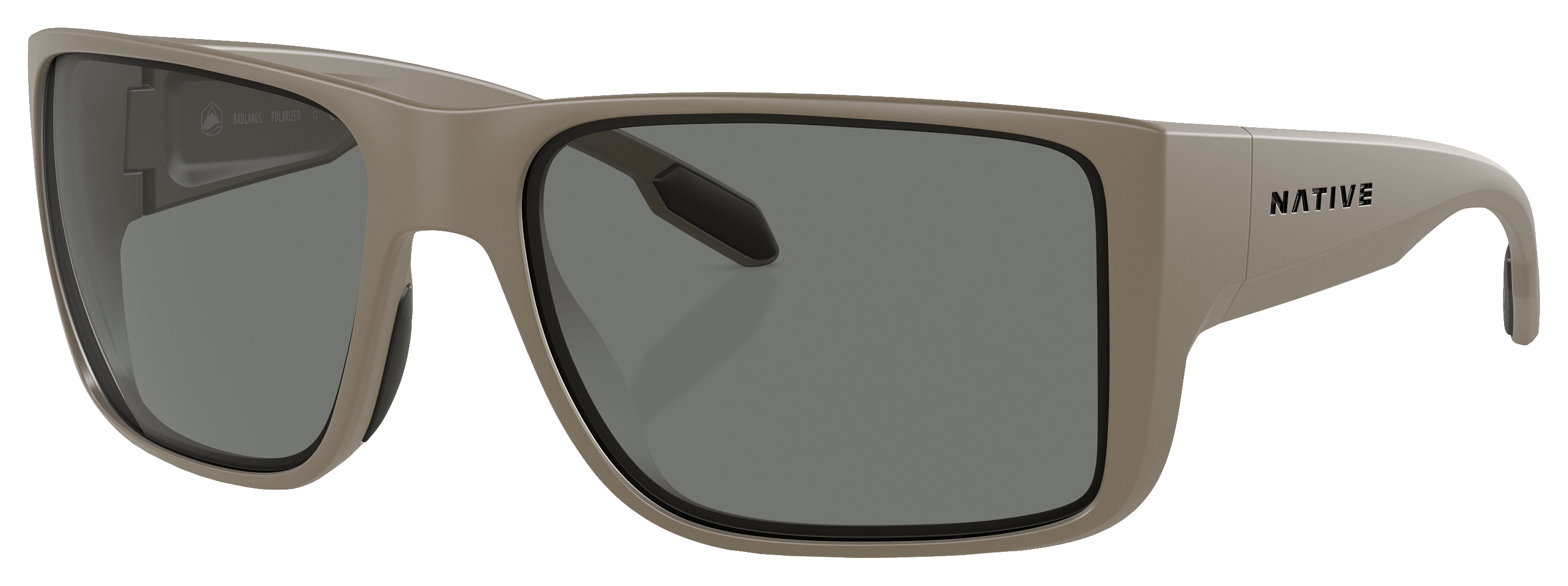 Image of Native Eyewear Badlands XD9045 Polarized Sunglasses - Matte Desert Tan/Gray - Medium