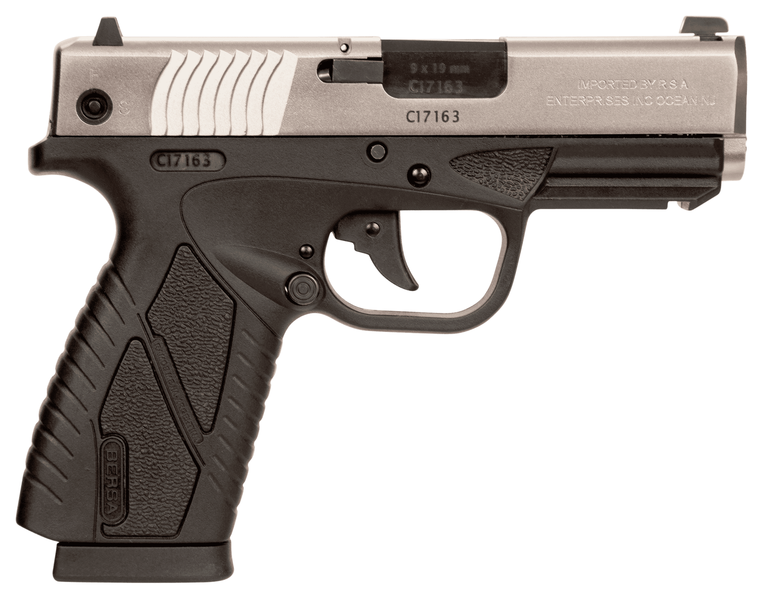 Image of Bersa BP9CC Double-Action Semi-Auto Pistol - 9mm - Duo-Tone - Black