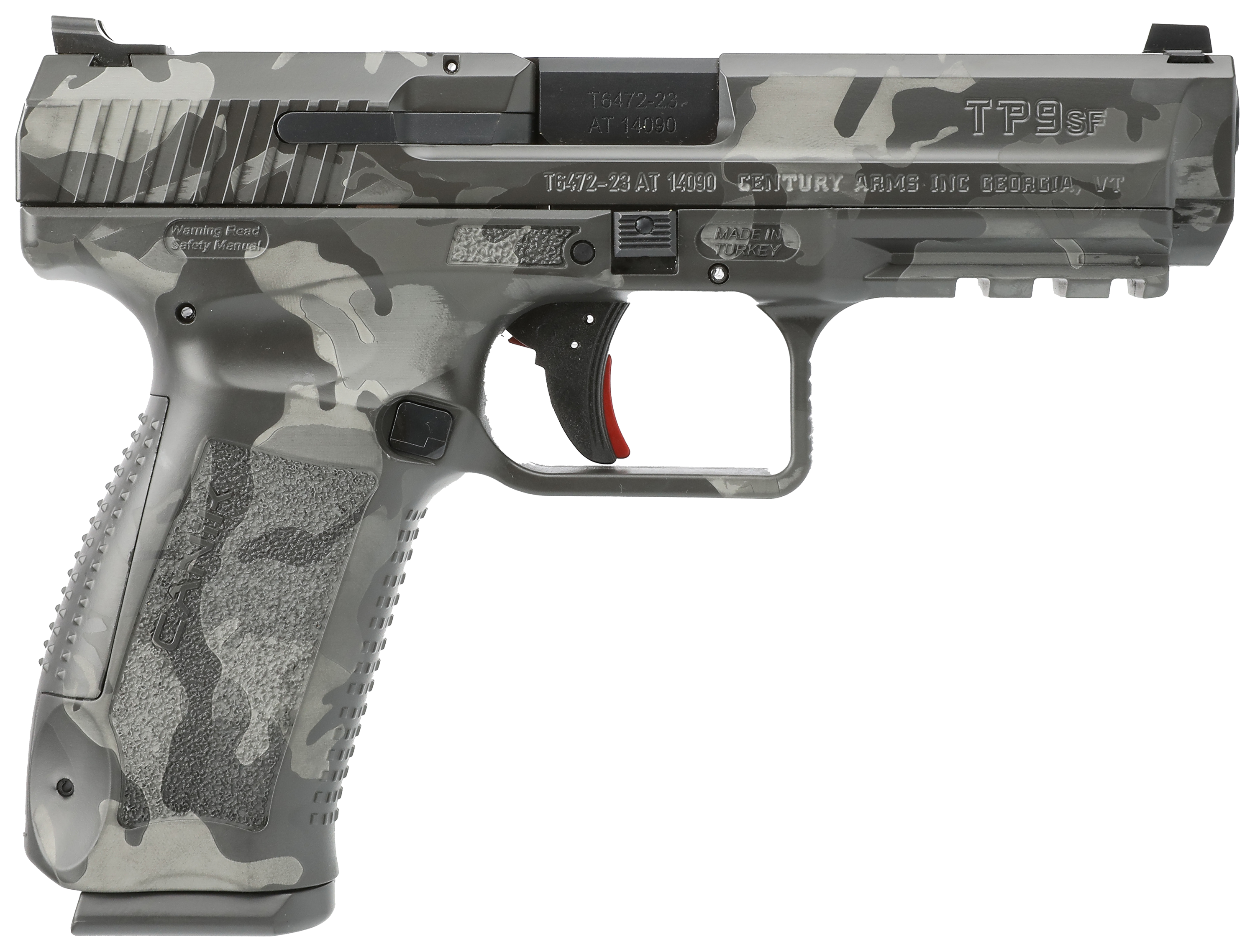 CANIK TP9SF Semi-Auto Pistol - Woodland Dark Grey Cerakote - Canik