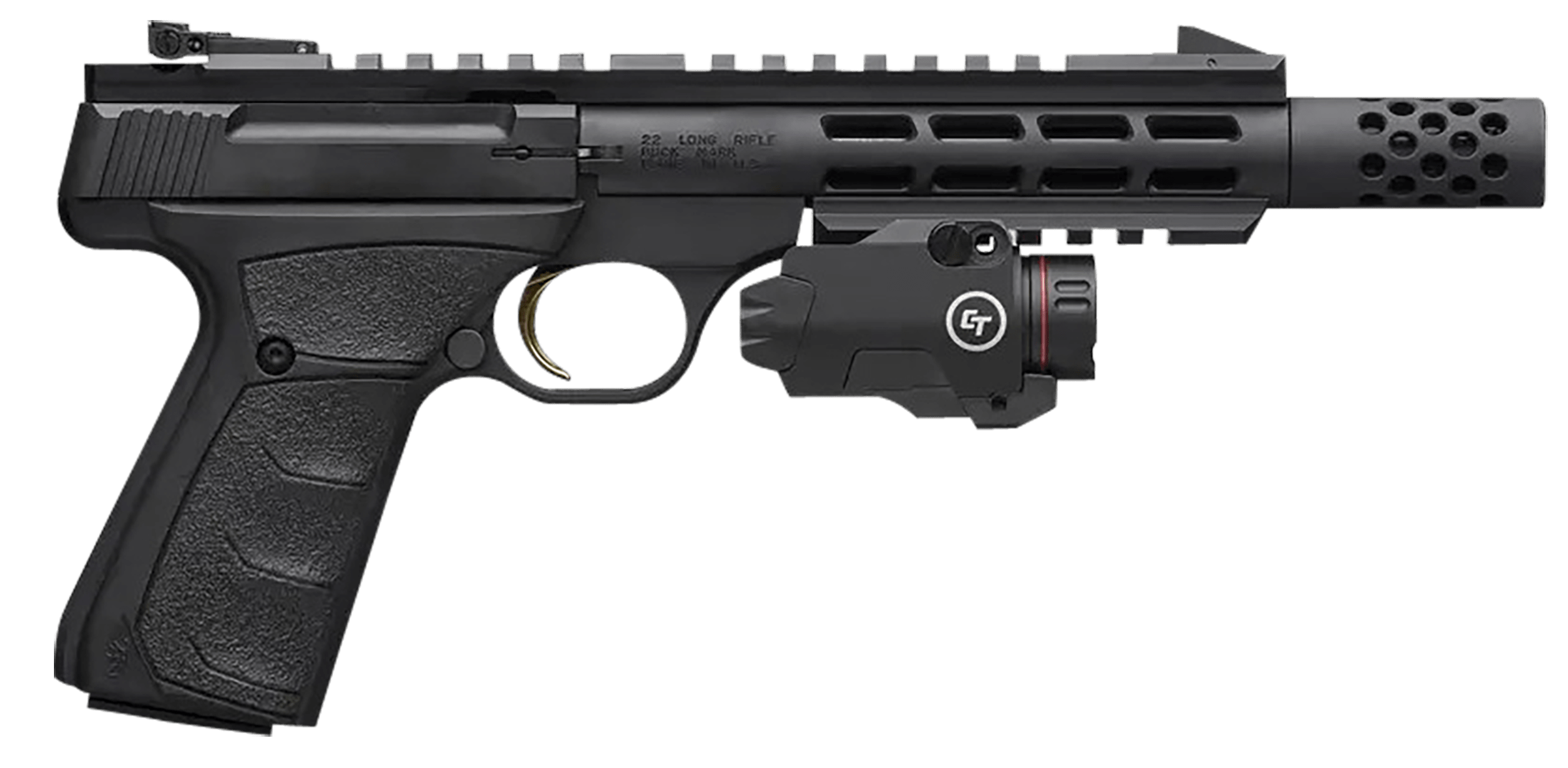 Image of Browning Buck Mark Field Target Vision Semi-Auto Rimfire Pistol with Crimson Trace Red Laser - .22 LR