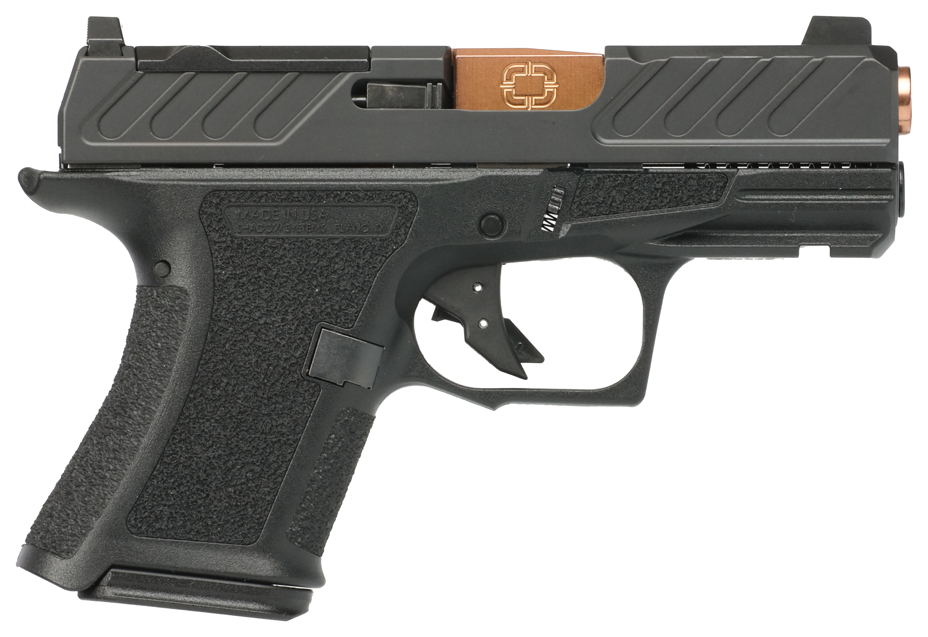 Image of Shadow Systems CR920 FOUNDATION Series Semi-Auto Pistol - 9mm - Black/Bronze Barrel - 10 + 1